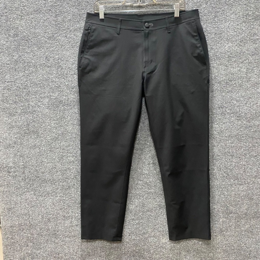 Primo Golf Mens Performance Pants 33x28 Black Chino Technical Stretch Jogger